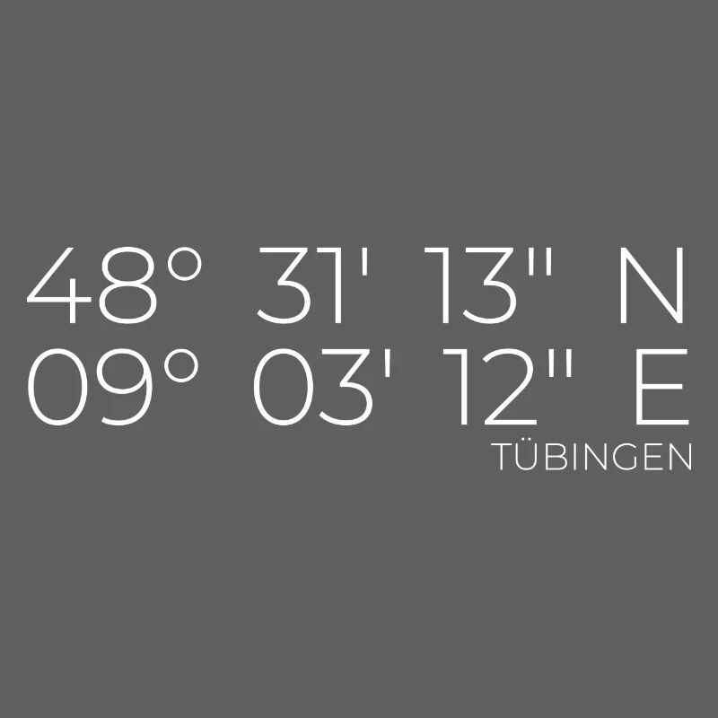 coordinates Tübingen