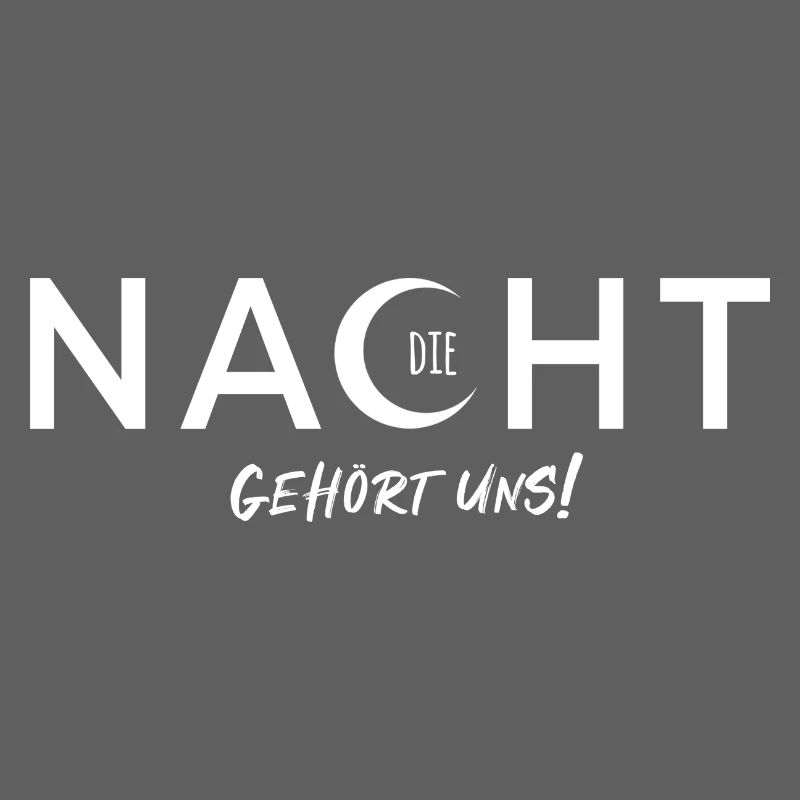 La nuit est à nous - conception vectorielle avec effet de texte