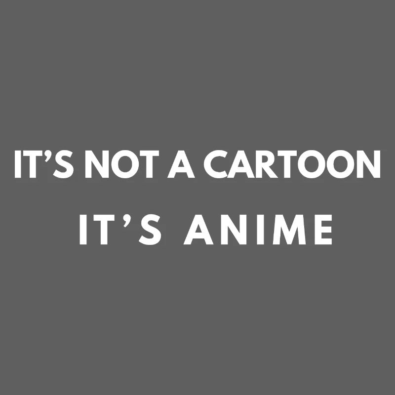 Ce n’est pas un dessin animé - Citation d’anime