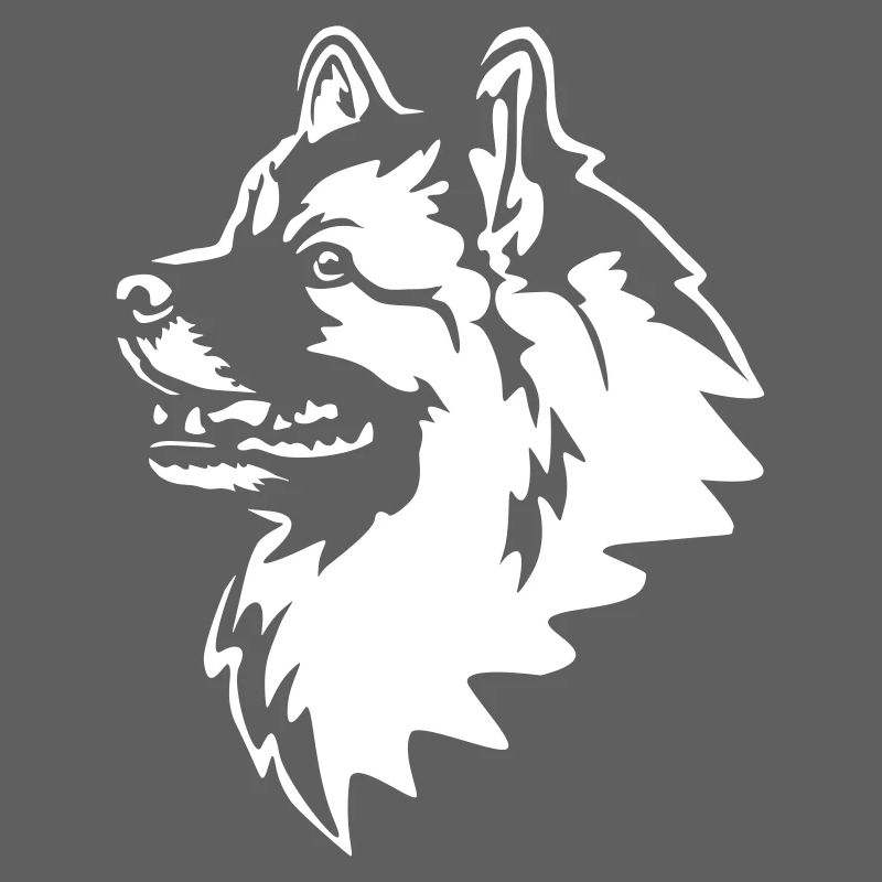 Wolfsspitz Kopf "Black Edition"