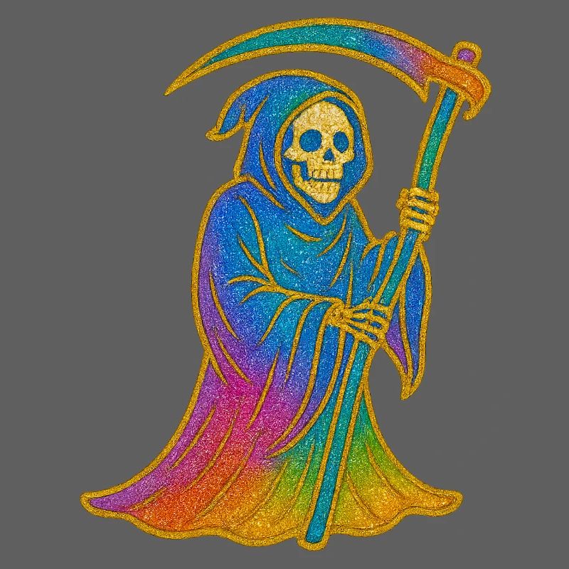 Regenbogen Sensenmann