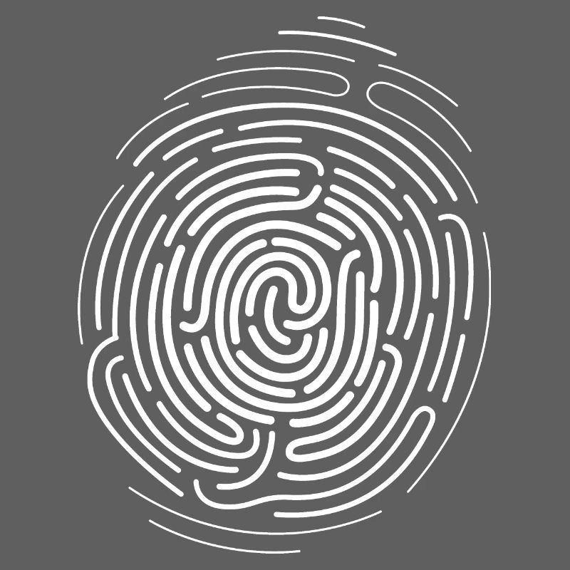 Empreinte digitale ADN pouce icône logo image