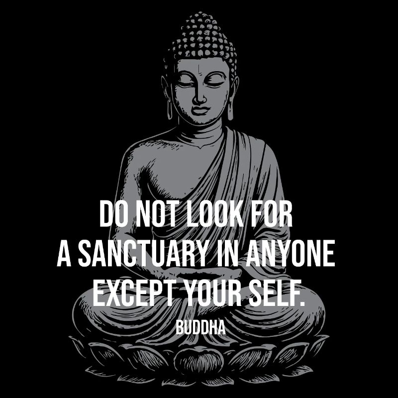 Conception de citations du Bouddha pour l’auto-sanctuaire