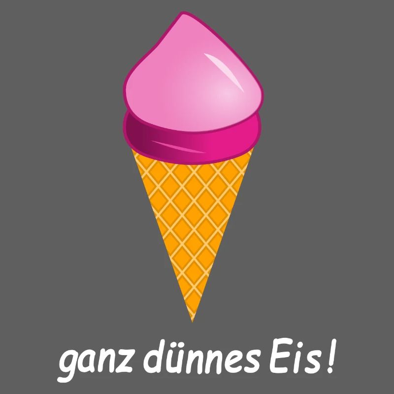 ganz dünnes Eis Eiscreme
