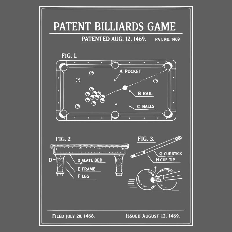 Plan du billard breveté