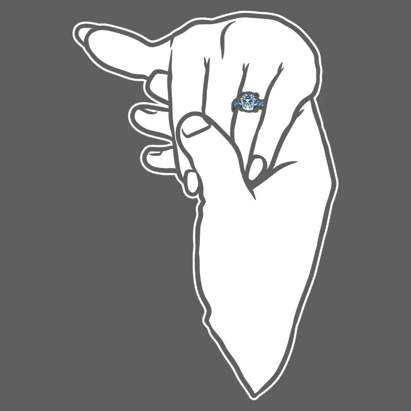 Verlobungs-Ehering-Hand