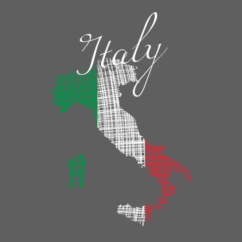 Italienische Silhouette mit Script