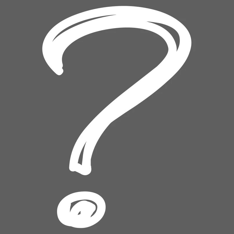 A question mark