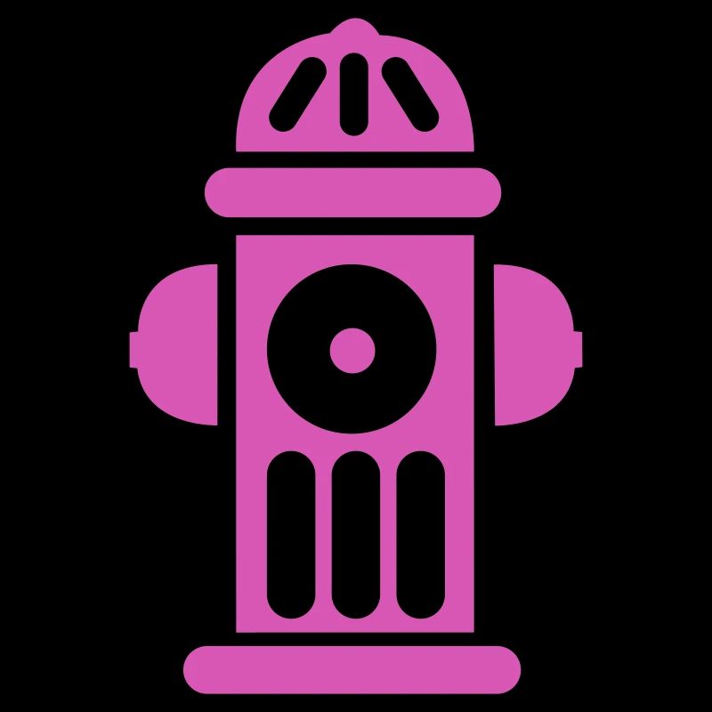 Magenta Hydrant Pop Art Symbol