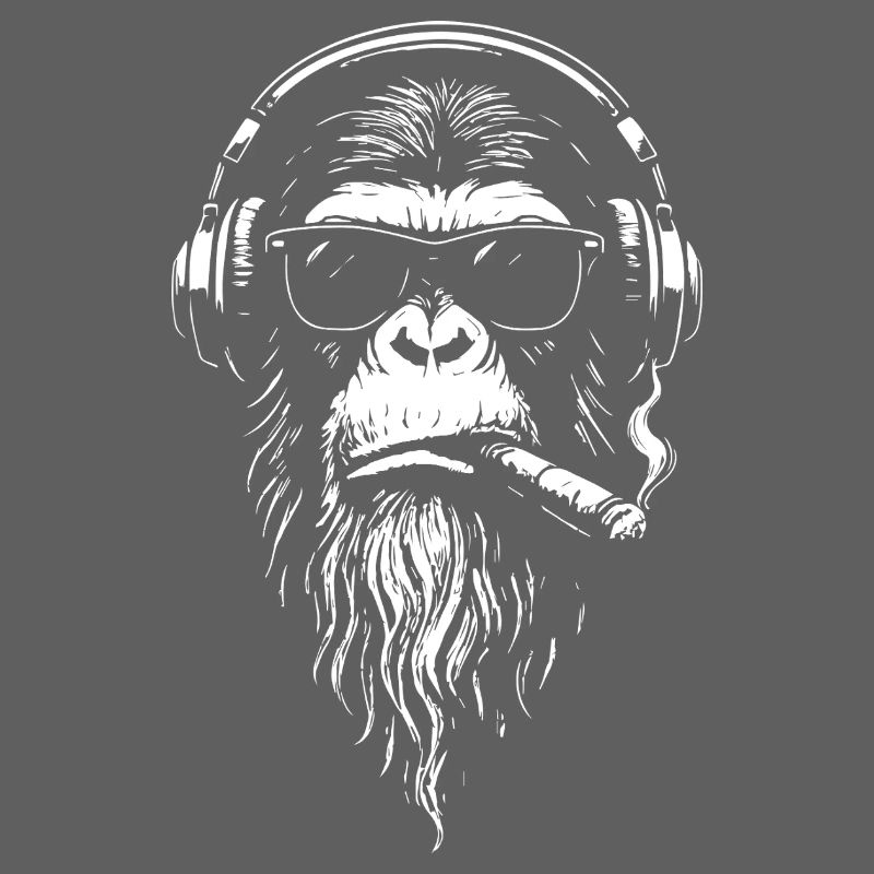 Chill DJ Monkey avec casque
