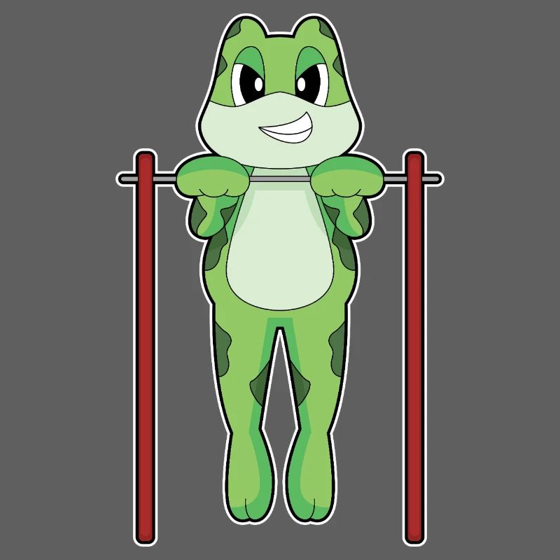 Frog Bodybuilder Pull-ups Bodybuilding