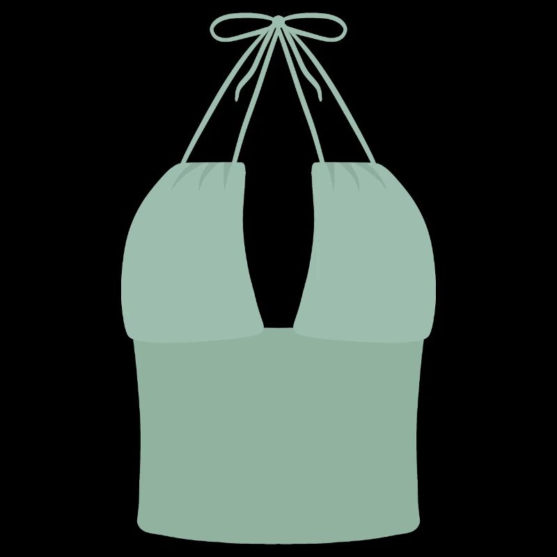Mint Halter Bikini Top