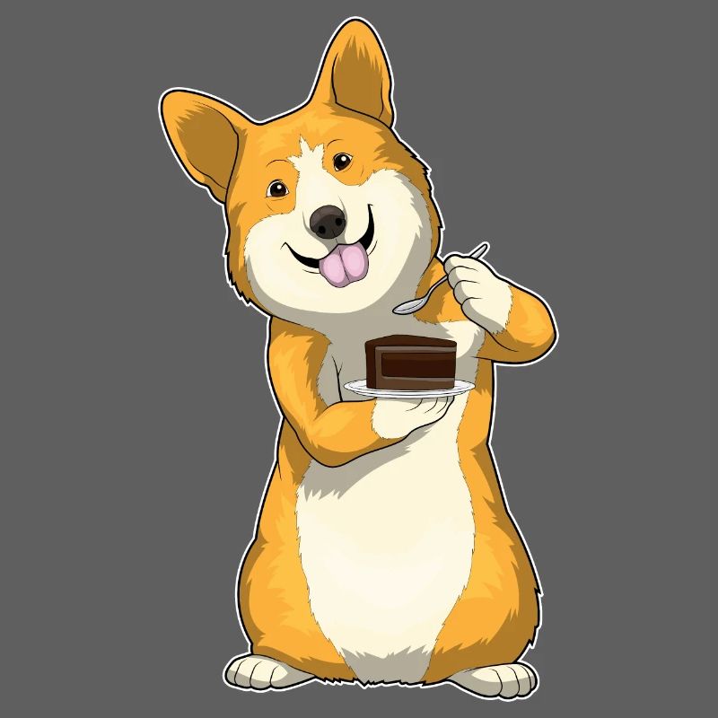 Gâteau Corgi