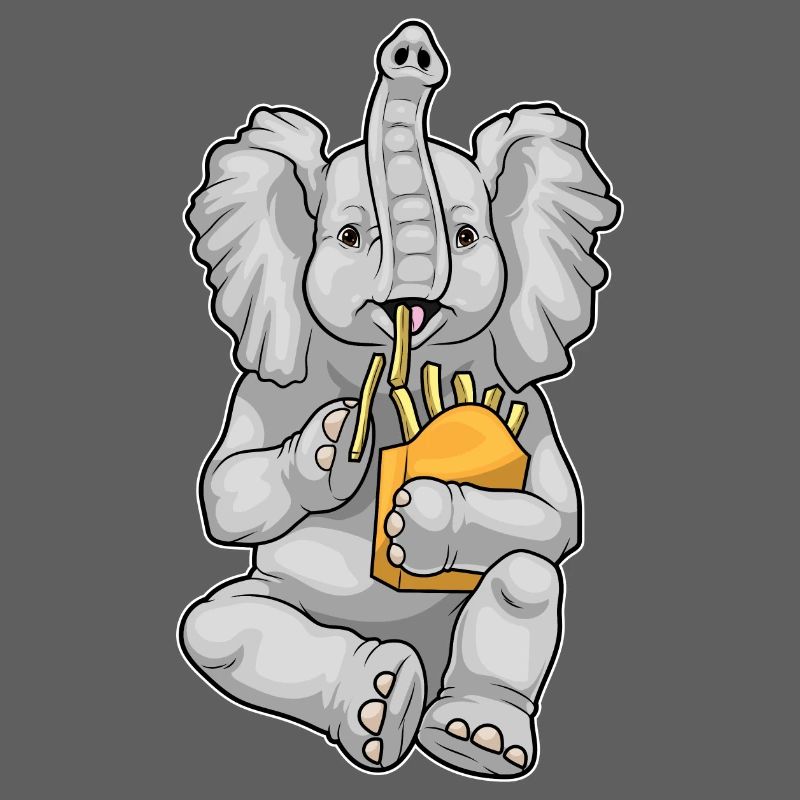 Frites d’éléphant à la française