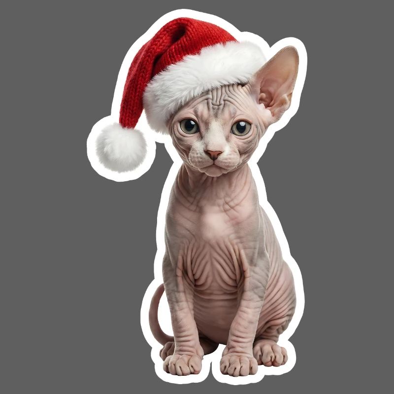 Chat Sphinx - Chaleureux à Noël