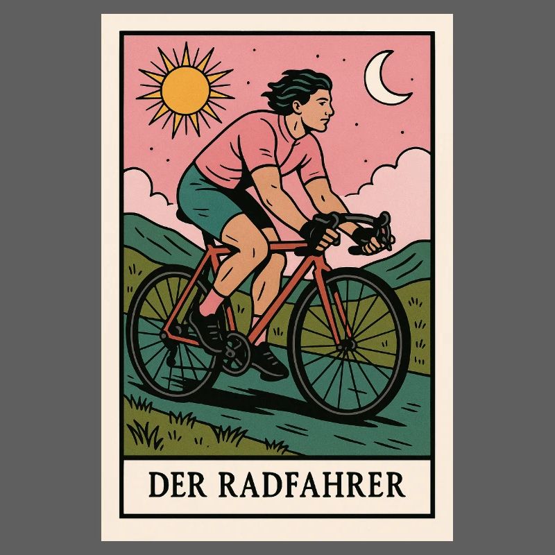 Der Radfahrer Illustration