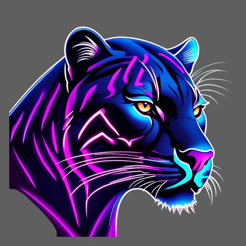 Panther aux couleurs néon