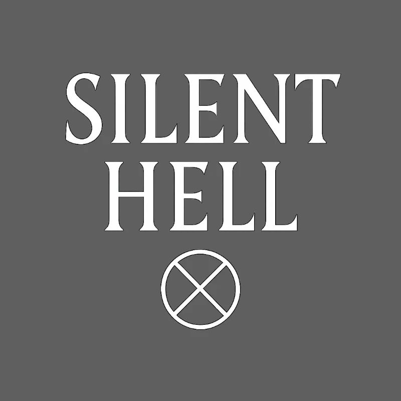 Mystisches Silent Hell-Logo-Design
