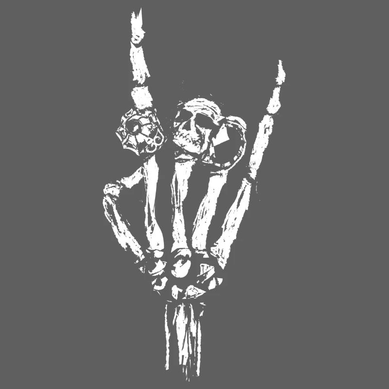 Knochen Hand mit Ringe