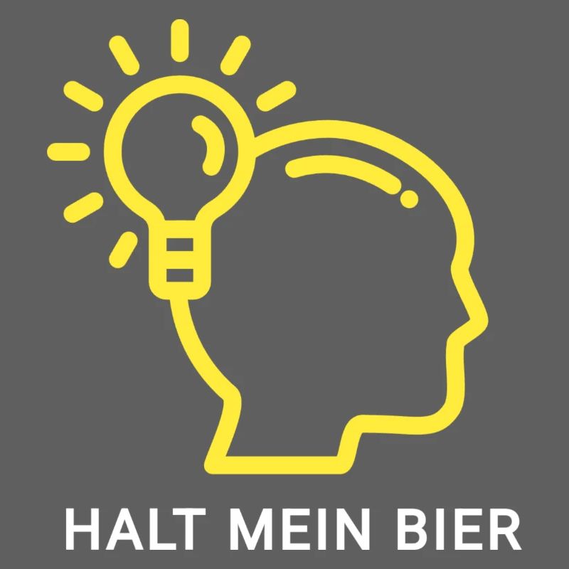 Innovatives Denk-Design mit Lichtsymbol
