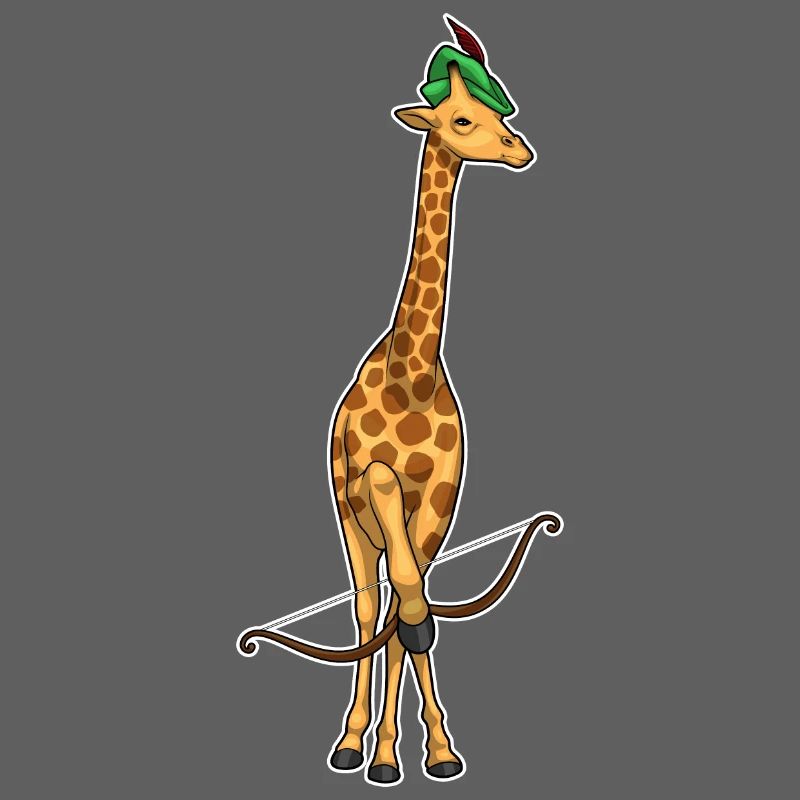 Giraffe Bogenschütze Bogen
