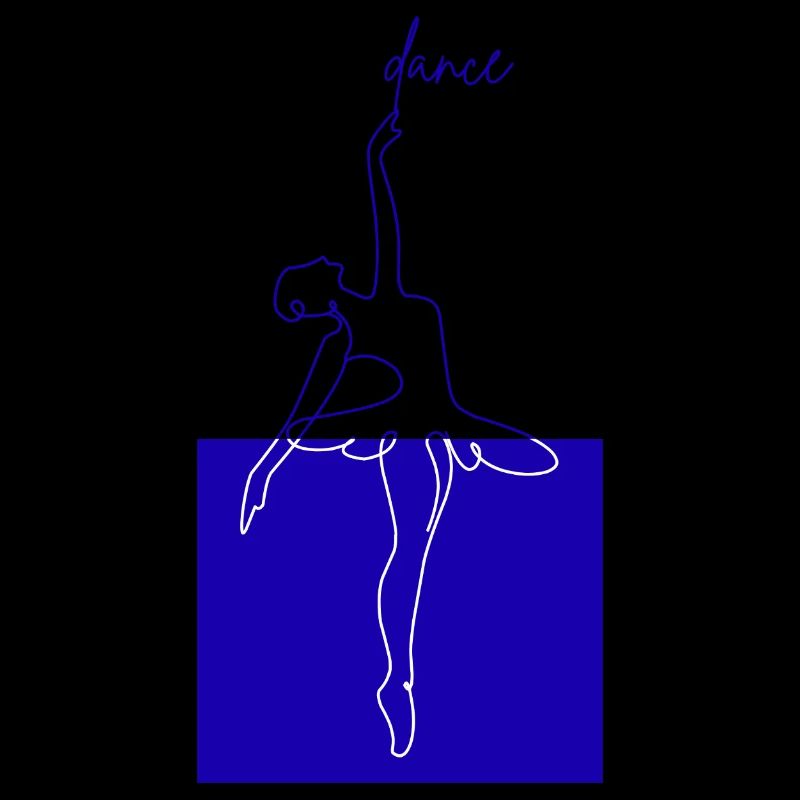 Blue Line Ballet Danse de forme minimale