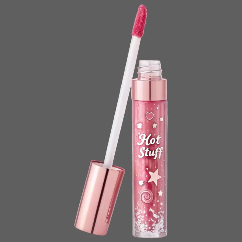 Lip gloss with glitter effect