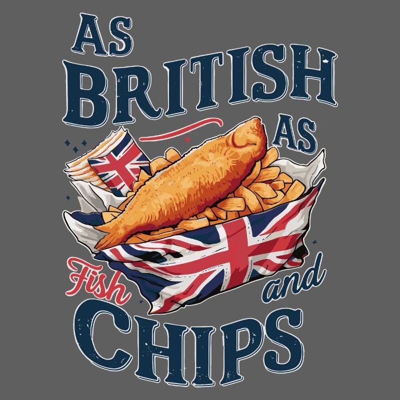 British Pride Fish and Chips Union Jack Design