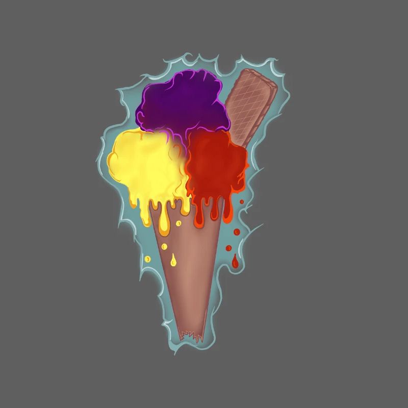 Regenbogen Eis 