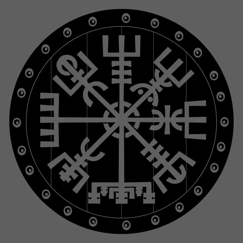 Compas Vegvisir Viking en bouclier Vikng