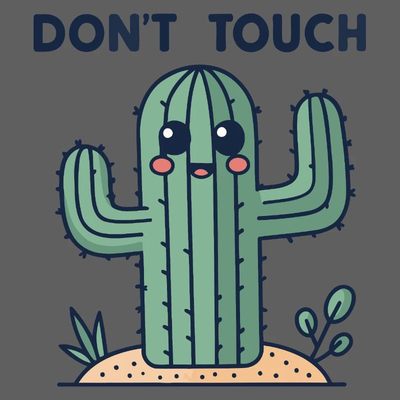 Cactus mignon: interdiction toucher