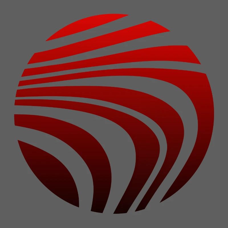 Psychedelic Pattern Red Black Gradient