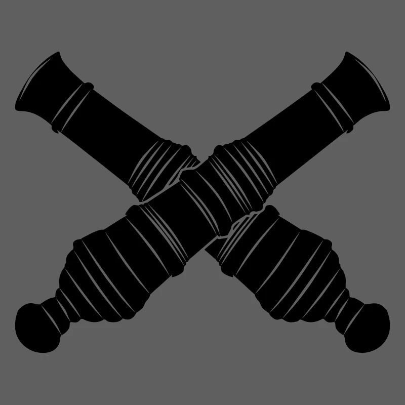 Deux canons croisés