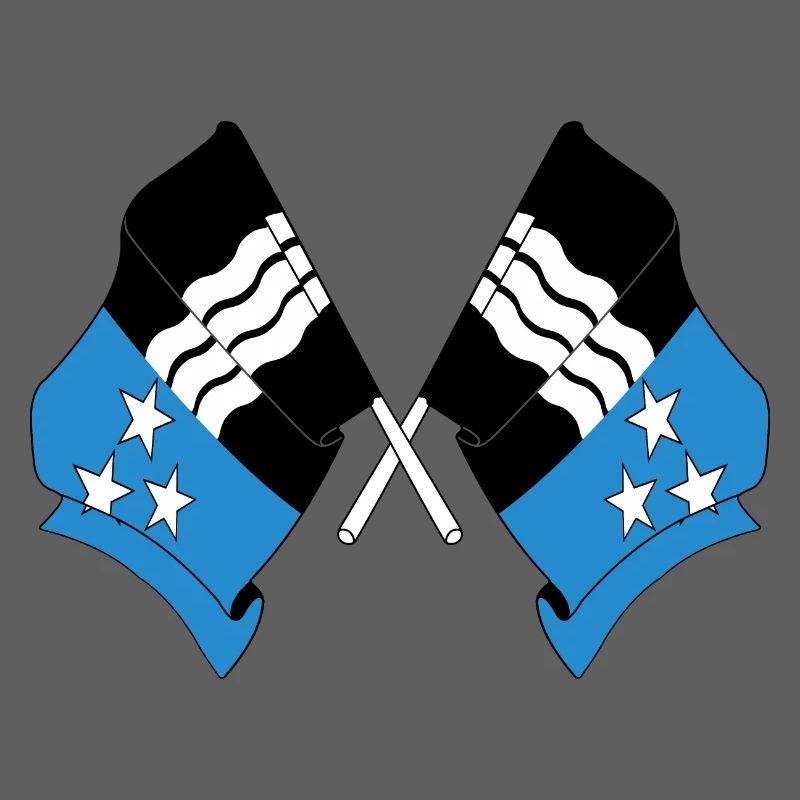 Deux drapeaux de l’Argovie, Suisse