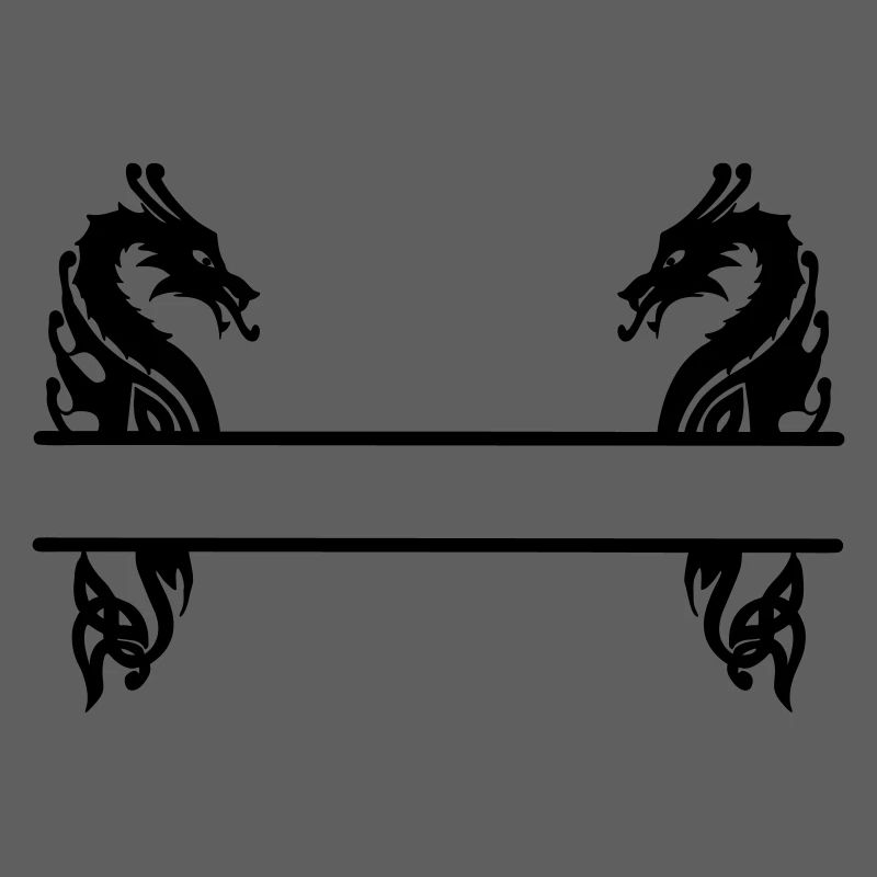 Wikinger zwei Drachen