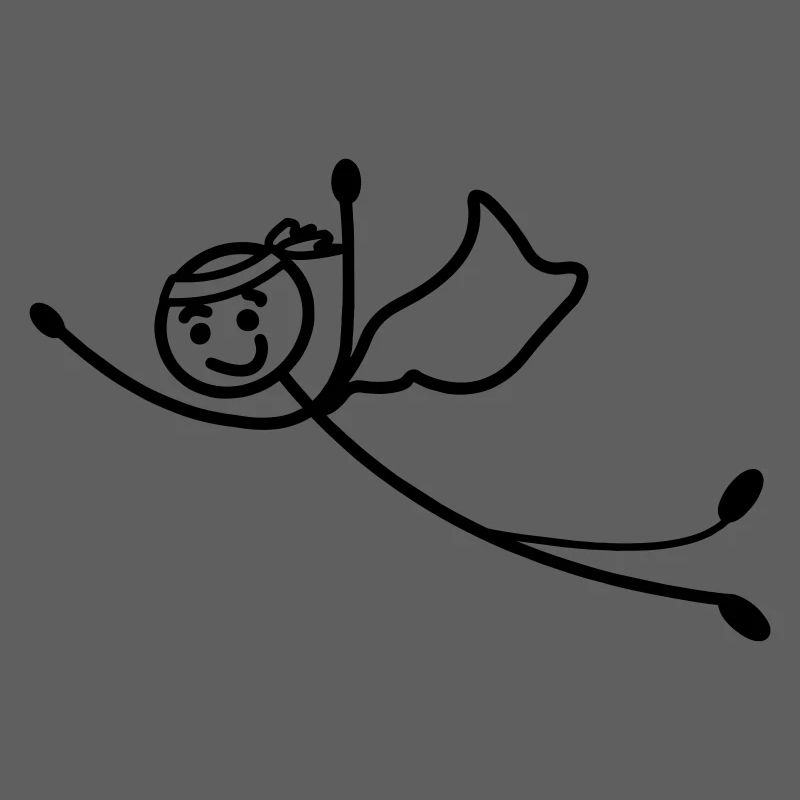 Super young or man flies fast with cape