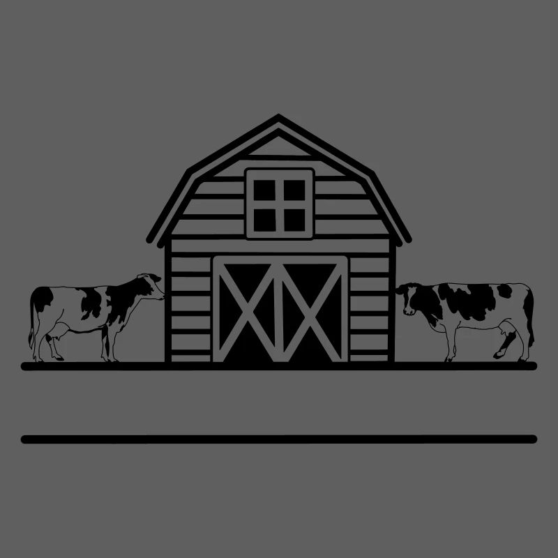 Farm cows monogram