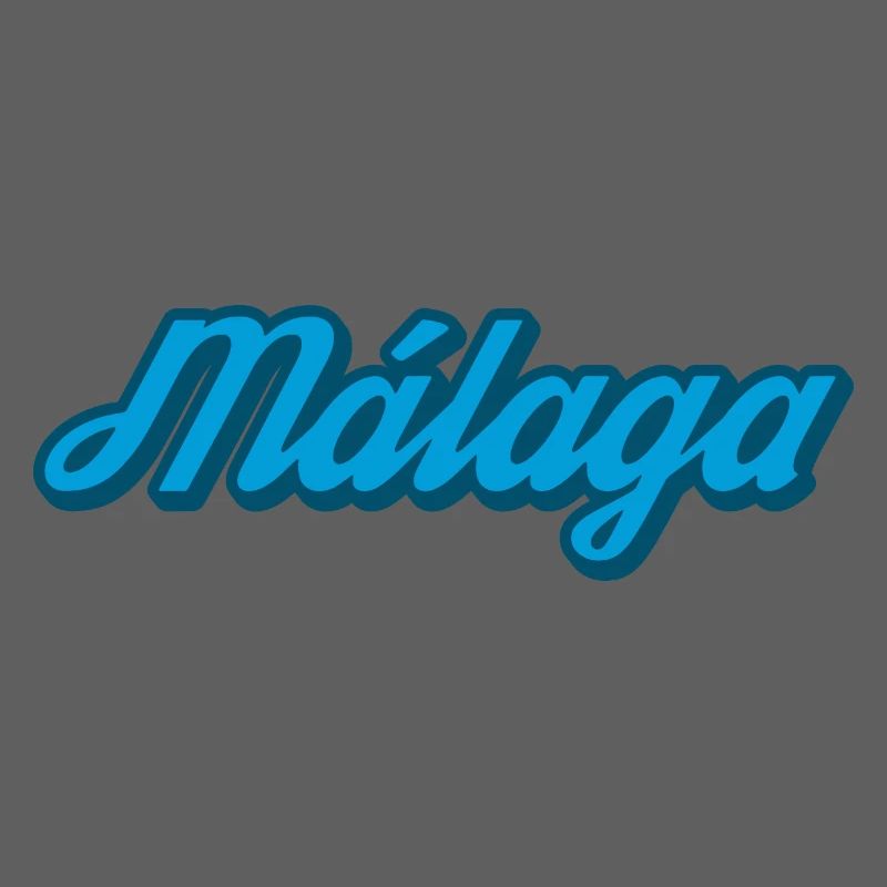 Málaga Coastal Script Blue