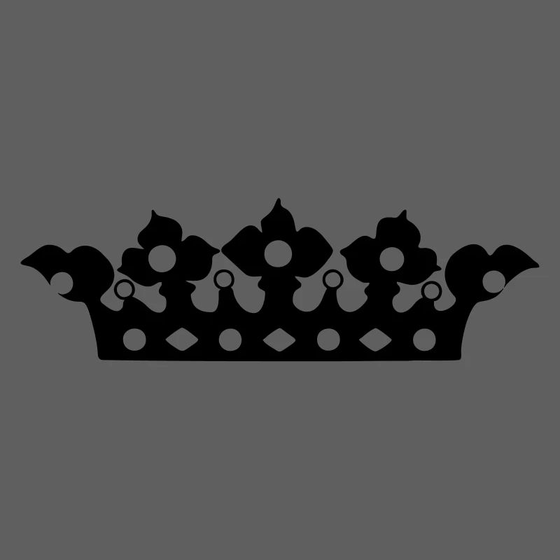 Couronne dorée avec nuance de perles