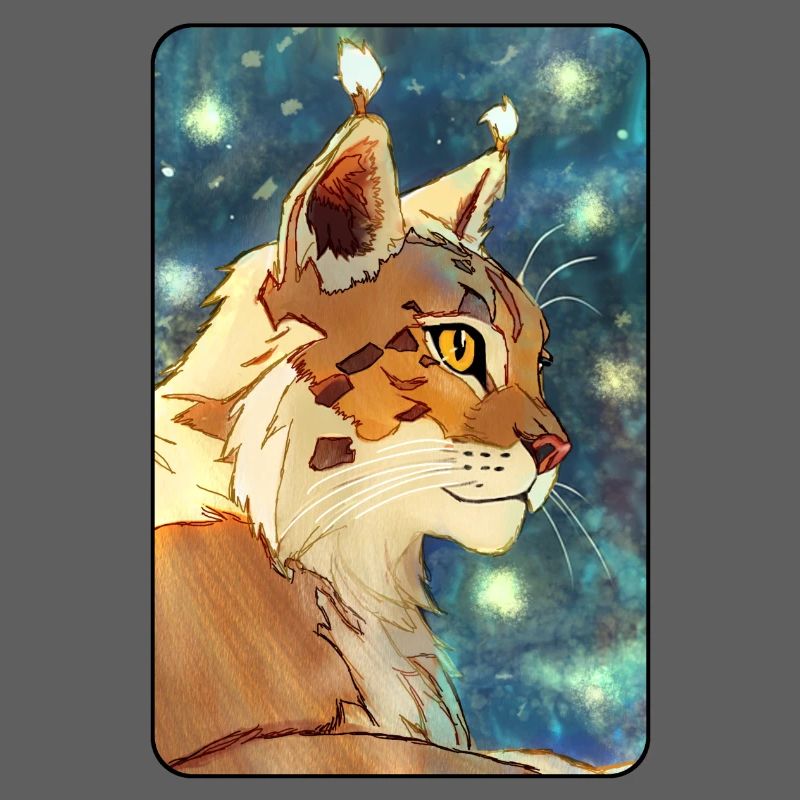 Luchs im Profil