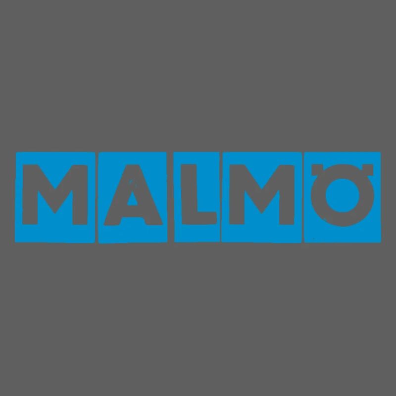 Malmö – Conception de texte bleu