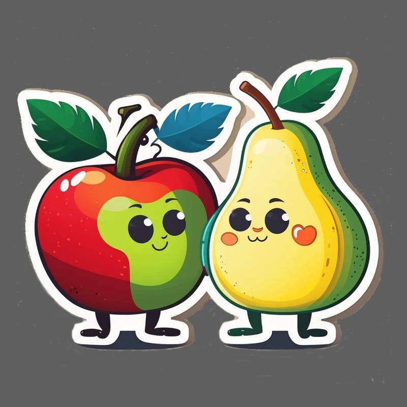 Apfel und Birne
