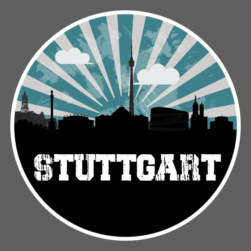 Stuttgart Skyline Blue Hour