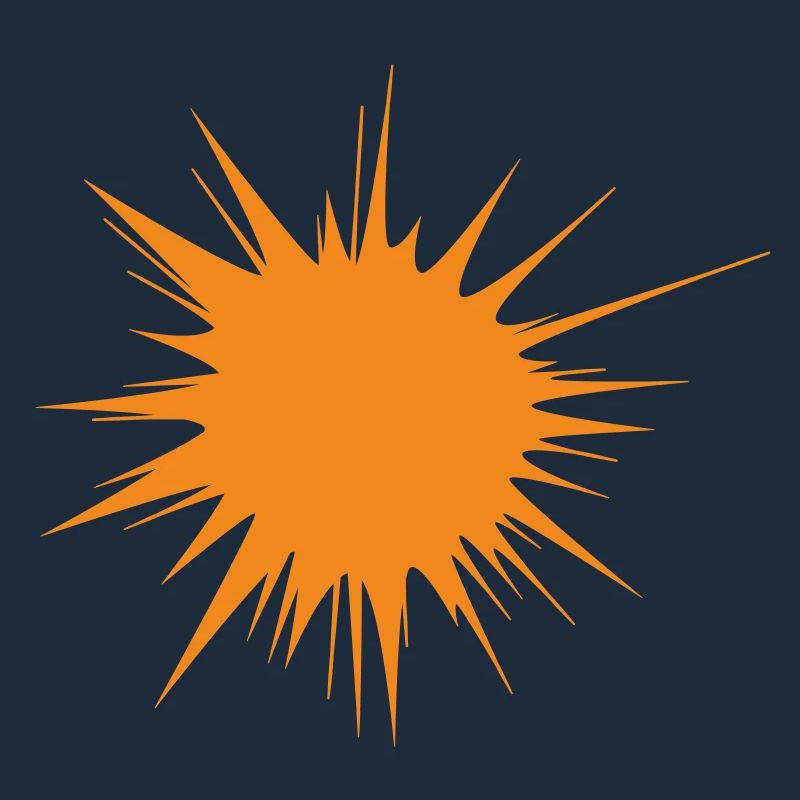 | flash | d’explosion | orange soleil Vectorgraphique