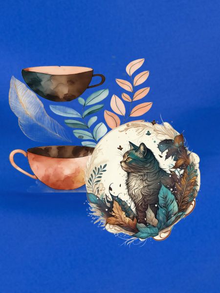 bunte Katze 