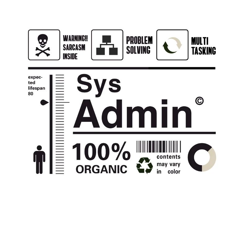 administrateur système ordinateur nerd pc kit programmeur humour lo