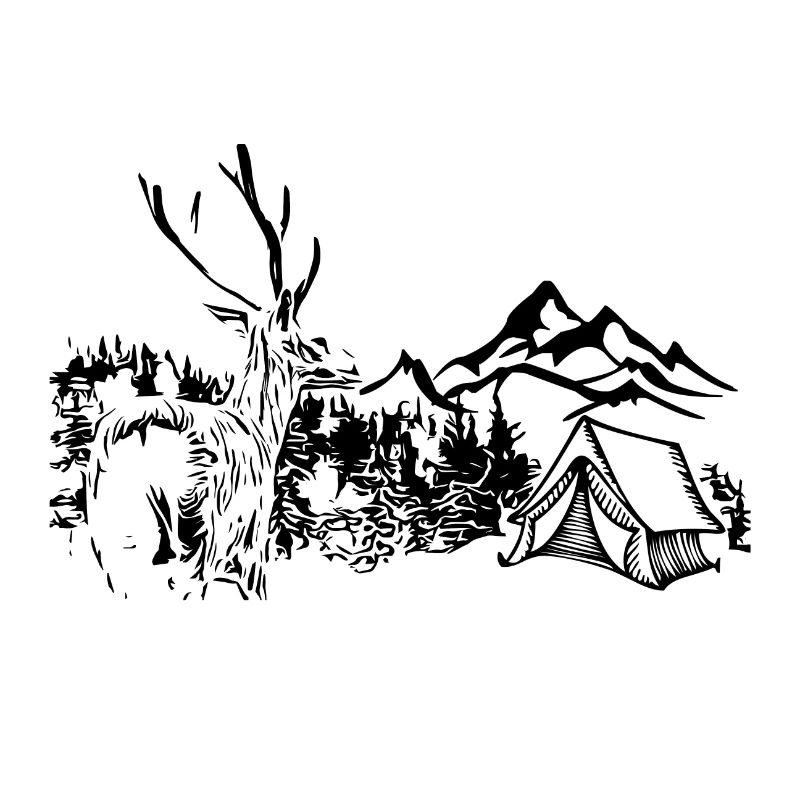 Deer, Mountains, Nature, Camping