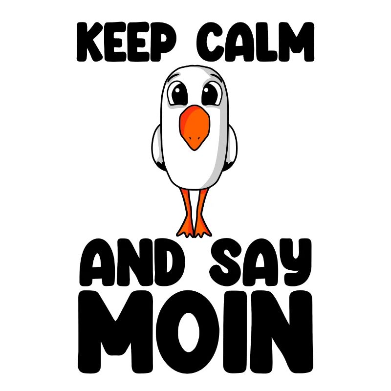 Nordsee Plattdeutsch Spruch Moin Möwe