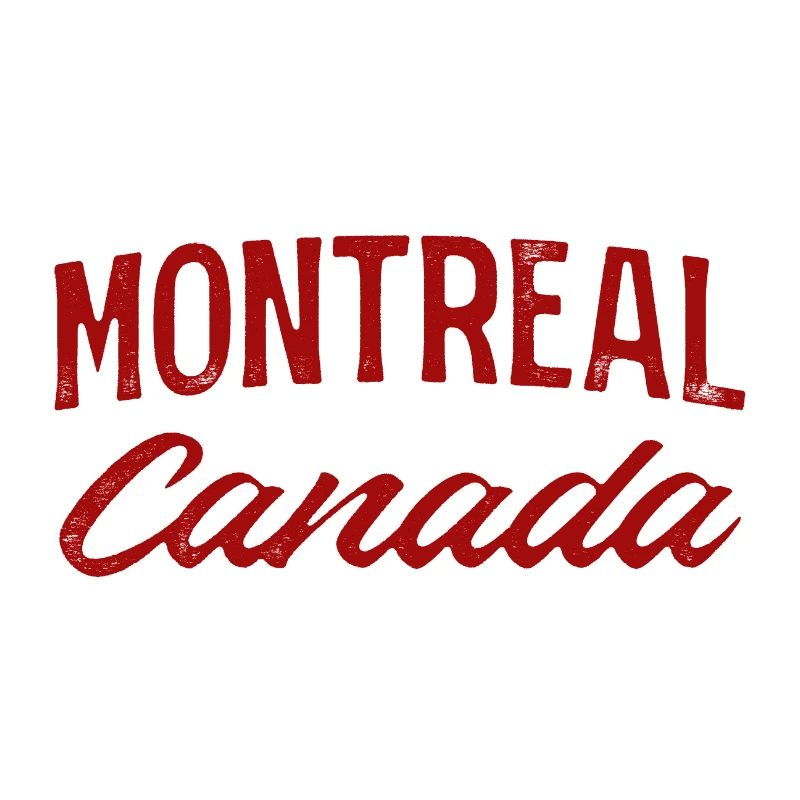 Montréal, Canada, Vintage Script