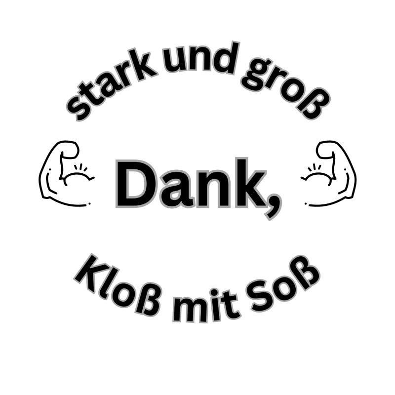 stark und groß dank, Kloß mit Soß